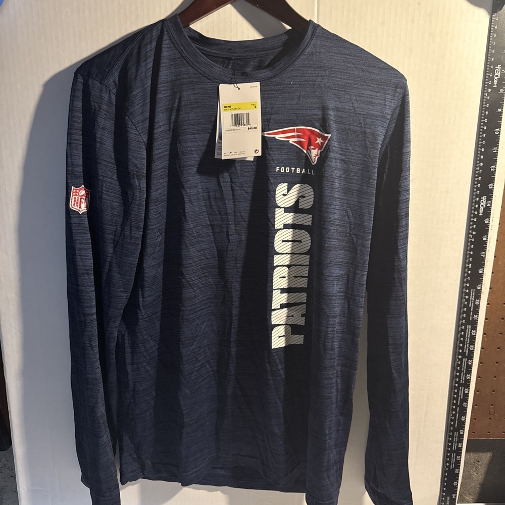 Nike New England Patriots Navy Blue Long Sleeve Shirt